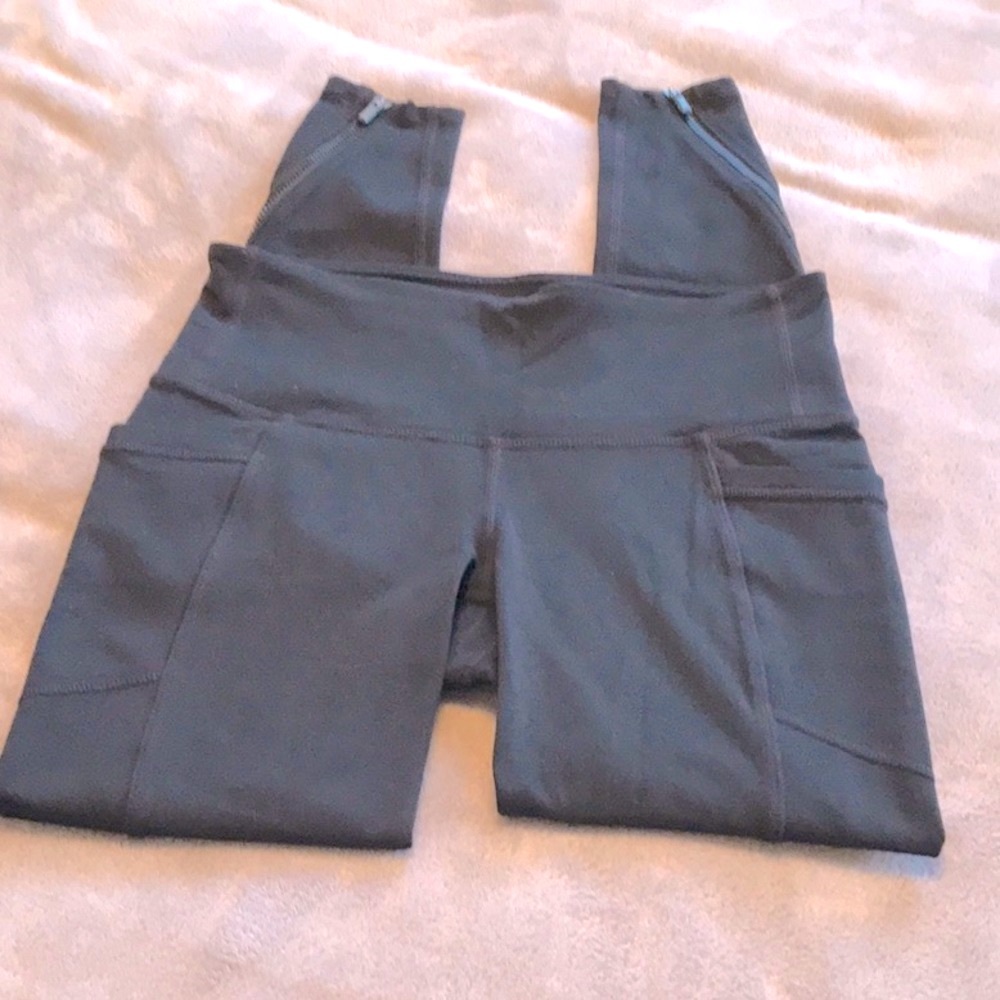 Athleta High Rise Chaturanga 7/8 Ankle Zip Leggings XS Petite - Picture 3 of 13
